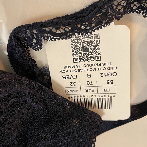 AUBADE Danse Des Sens Underwire Bra in Evening Blue Size 32B Brand New in Box - Picture 13 of 13